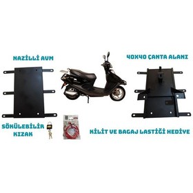 Resim Altai Carrier 110 Ve 125 Kızaklı Kurye Paket Çanta Demiri 