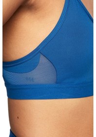 Resim Nike Dri Fit Indy V Neck Light Support Womens Bra Fuchsia Kadın Sporcu Sütyeni Mavi 