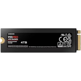 Resim Samsung Mz-v9p4t0cw, 990 Pro, 4tb, 7450/6900, Gen4, Nvme Pcıe M.2 2280, Ssd Soğutuculu Türkiye Distribütörü Garantili 