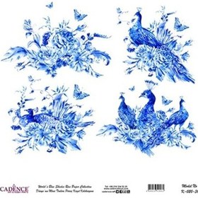 Resim K-020 Dünya'Nın Mavi Tonları Pirinç Dekopaj 30X30 