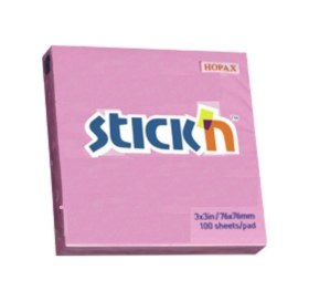 Resim Stickn Yapışkanlı Not Kağıdı 76x76mm Neon Mor 100 Yaprak 21210 12 Li Paket 