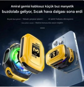 Resim Ultra Kaliteli Klimalı Telefon Sogutucu Magsafe Mandallı Alimin 