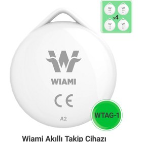 Resim Wiami A2 Itag Akıllı Takip Cihazı 4'lü Paket (APPLE İLE UYUMLU) 