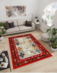 Resim Dijidekor Işıltı Koleksiyonu Model7 Süngerli Dijital Baskılı Saçaksız Mutfak Halısı Yolluk 