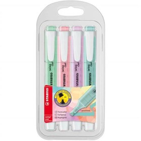 Resim Stabilo Fosforlu Kalem Swing Cool Kalem Tipi Pastel 4 LÜ 275/4-08 