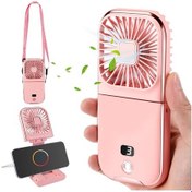 Resim Mini El Tipi Vantilatör, Taşınabilir Usb Vantilatör, 4'lü Pembe, 