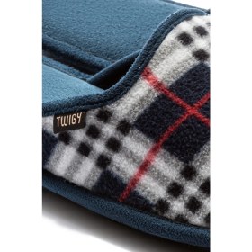 Resim David Polar Erkek Ev Terliği Beyaz/lacivert 41/46 