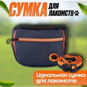 Resim Dianziye Köpek Antrenmanı İçin Lacivert Bel Çantası, Lacivert, Kompakt, Dayanıklı, 2 İç 2 Dış Cep, Abs Plastiği, 350g 