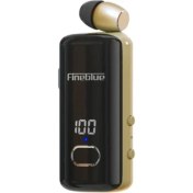 Resim Fineblue F580 Dijital Göstergeli Makaralı Titreşimli Bluetooth Kulaklık Gold 