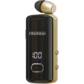 Resim Fineblue F580 Dijital Göstergeli Makaralı Titreşimli Bluetooth Kulaklık Gold 