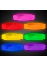 Resim Glow Partisi Ekstra Kalın Fosforlu Bileklik 6 Renk 6 Adet Tdrtr 