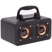 Resim Besthome1 Kahverengi Ahşap Kablosuz Hoparlör, 3w 2x Hop, 10m Menzil, 1200mah, Bluetooth 5.0, Ft-4002 