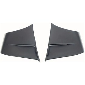 Resim Tongdashop Suzuki Kawasaki Honda Yamaha Mat Siyah Motosiklet Kanatçık Spoiler Aerodinamik 