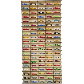 Resim 1/64 Akçaağaç Hobi Araba Rafı Dikey (Hot Wheels, Matcbox) 