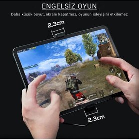 Resim Polham Rgb Işıklı Isı Göstergeli Tablet Ve Telefon Uyumlu 7000rpm Ultra Güçlü Soğutucu Fan, Ultra Sessiz 