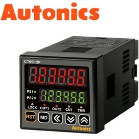 Resim Autonics Ct6s-2p4 ,48x48mm 110v..220vac Kontak-2a 6-hane Sayıcı/zaman Röle 