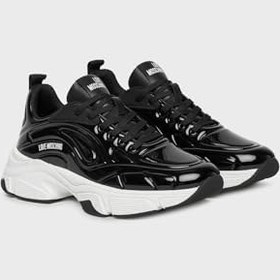 Resim Love Moschino Logolu Deri Kalın Taban Sneaker Ayakkabı Bayan AYAKKABI JA15376G0NJT000A 