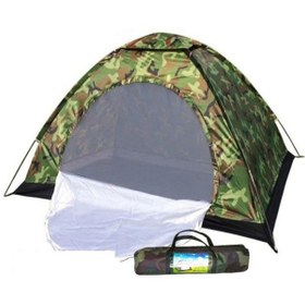 Resim 4 Kişilik Kamuflaj Desenli Kolay Kurulumlu Kamp Çadırı Renkli 
