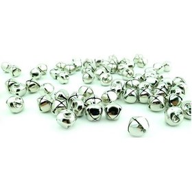 Resim Metal Çıngırak Zil (50 Adet) Gümüş N11.16046 