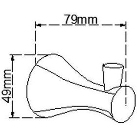 Resim Fause Bornoz Askılık Adonis Siyah 