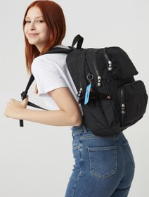 Resim NEMO BAGS Unisex Siyah Orta Boy Sırt Çantası Su Geçirmez 18L Okul Çantası Laptop Çanta Seyahat Spor 