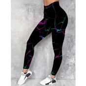 Resim Tiana Kadın Yüksek Bel Renk Detaylı Dalgıç Tayt 