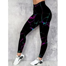 Resim Tiana Kadın Yüksek Bel Renk Detaylı Dalgıç Tayt 