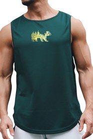 Resim BLUU Bearx Kolsuz Sporcu T-shirt Tank Top Spor Atlet 