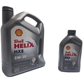 Resim Shell Helix HX8 5W-30 Tam Sentetik Motor Yağı 1 L + 4 L 