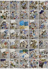Resim Rusya Posta Pul Koleksiyonu 4000 Adet - Rus Yabancı Posta Pulu B03 