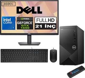 Resim Dell Vostro 3030 mt Intel Core I7 12700 16GB Ddr5 2tb SSD 21.5" Fhd Ubuntu Nvidia Nvidia GTX1650-4GB Masaüstü Bilgisayar 21N3030I7GTX1650U09 + Zetta USB Bellek 