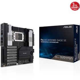 Resim ASUS Pro Ws Wrx90e-sage Se Amd Wrx90 Ddr5 7600mhz Anakart 