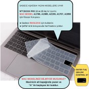 Resim McStorey Macbook Pro Klavye Koruyucu US(ABD) İngilizce Baskı A1706 1989 2159 A1707 1990 Uyumlu 