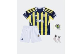 Resim Alaturka Mix Fênerbâhçe 25-26 Sezon Çubuklu Fred 7 Çocuk Futbol Forması 4 Lü Set 