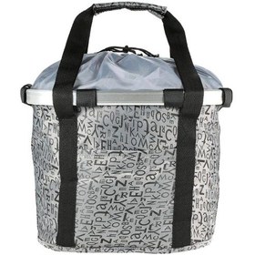 Resim Wineen Üst Düzey Dağ Bisikleti Alüminyum Alaşımlı Sepet Bisiklet Sepeti Ön Çanta Hızlı Açma Sepeti Evcil Hayvan Çantası Gri Harfli Model Gri 