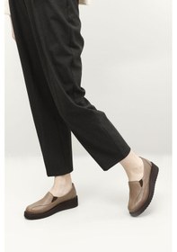 Resim Gönderi(R) Gönderi R Vizon Antik Dolgu Taban Hakiki Deri Ayakkabı Vizon 