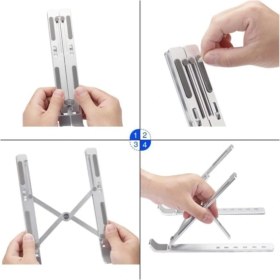 Resim Cep Case Alüminyum Standı Ayarlı Laptop Macbook Soğutucu Sehpası 
