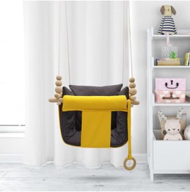 Resim Sallansana Sarı Antrasit Kombin Dream Swing Salıncak 