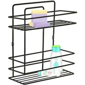 Resim Hometarz Metal Banyo Düzenleyici Organizer Şampuan Rafı 2 Katlı 