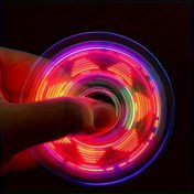 Resim LED Luminous Dönen Fidget Spinner - Çok Renkli Dönen Halkalarla Şeffaf Stres Oyuncak, Çocuklar ve Yetişkinler İçin Taşınabilir Rahat ve Koncentrasyon Oyuncak, Kolay Tutma Sapı, Canlı Renkler, Fidget Spinner Oyuncak, Koncentrasyon Yardımcısı, Modern Aksesuar, Dayanıklı İnşaat 