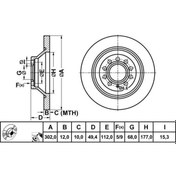 Resim MGA 50349 Fren Diski Arka A6 04-11 Düz 302Mm 