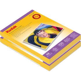 Resim Kodak 230 Gram 10X15 Parlak 2'li Paket 200 Adet İnkjet Fotoğraf Kağıdı 