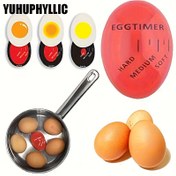 Resim 1 adet Mükemmel Yumurta Rengi Zamanlayıcı, Haşlanmış Yumurta Pişirici, Mutfak Aleti Yumurta Zamanlayıcı Termokromik Yeniden Kullanılabilir Renk Değişimi ile Yumurta Pişirmek için 
