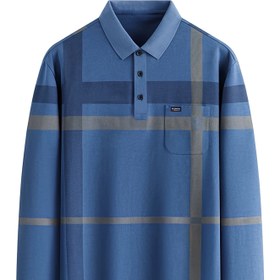 Resim Erkekler için Günlük Ekose Golf Gömleği - Uzun Kollu, Gerçek Cep Detaylı, Görünmez Tasarım, Makinede Yıkanabilir, İlkbahar/Sonbahar Dış Aktiviteler İçin, Normal Kesim, İdeal Erkek Hediyesi 