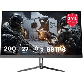 Resim Fazeon X27f200 27" 200hz 0.5ms Hdmı Dp Hdr Freesync G-sync Fhd Ss Ips Gaming Monitör 
