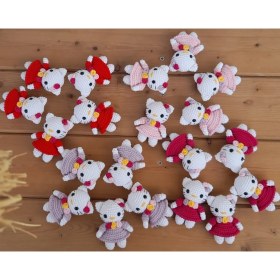 Resim Amigurumi Hello Kitty Anahtarlık (1ADET) 