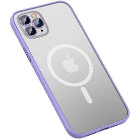 Resim Gpack Apple Iphone 11 Pro Kılıf Mokka Tacsafe Lens Korumalı Hassa Tuş Mat Yüzey Mor 