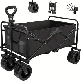 Resim 204.12 KG, 158.76 KG ve 99.79 KG kapasiteli üç model katlanabilir tavuk bakımı arabaları - Gıda, spor ekipmanları, tarım ürünleri, şehir tarım, alışveriş ve kamp hayvan bakımı için ağır hizmet pratik alışveriş arabaları. 