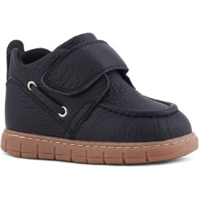 Resim Rakerplus Hakiki Deri Siyah Cırt Cırtlı Bebek Bot Siyah 