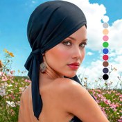 Resim 1 adet Bohem Tarzı Düz Renkli Eşarp - Cinsiyet Açıklama Partileri, Açık Hava Eğlencesi, Günlük Şık Aksesuarlar & Her Gün Kullanım İçin Nefes Alabilir Esnek Hafif Başlık, Hijab Aksesuarları, Çok Yönlü Moda Aksesuarı, Rahat Baş Örtüsü, Elde Yıkama, Kadın Aksesuarı 